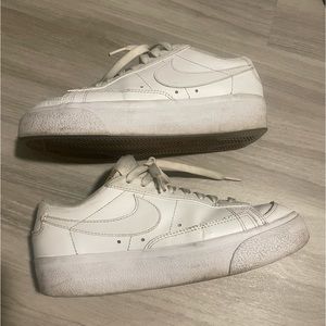 Nike Low Blazer Platform - Size 7 All White